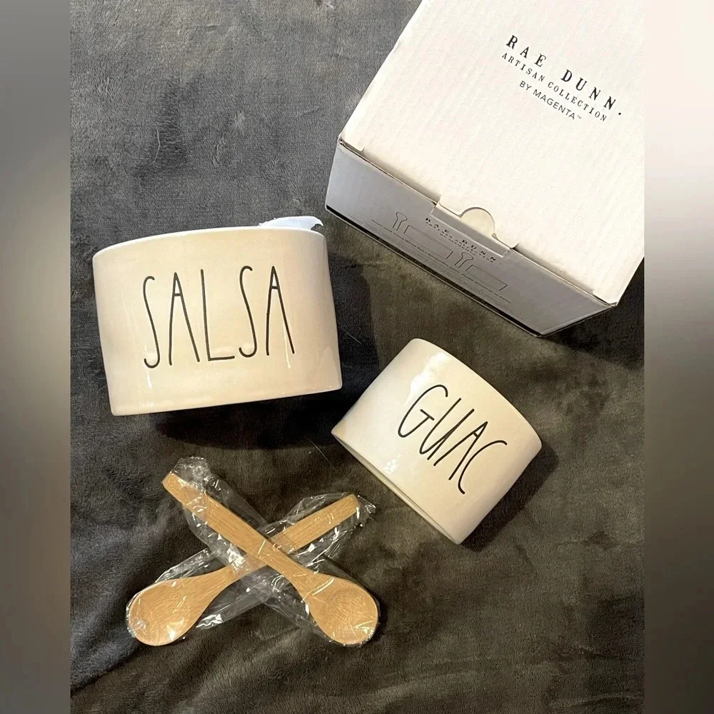Rae Dunn Salsa‎ & Guac Bowls